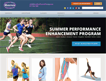 Tablet Screenshot of marathonphysicaltherapy.com